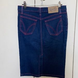 Dolce and Gabbana Denim Pencil Skirt by Dolce And Gabbana